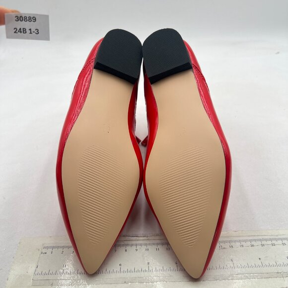 XYD Red Pointed Toe Ankle Boots Low Heel Double Side Zippers Dress Shoes - Picture 7 of 8